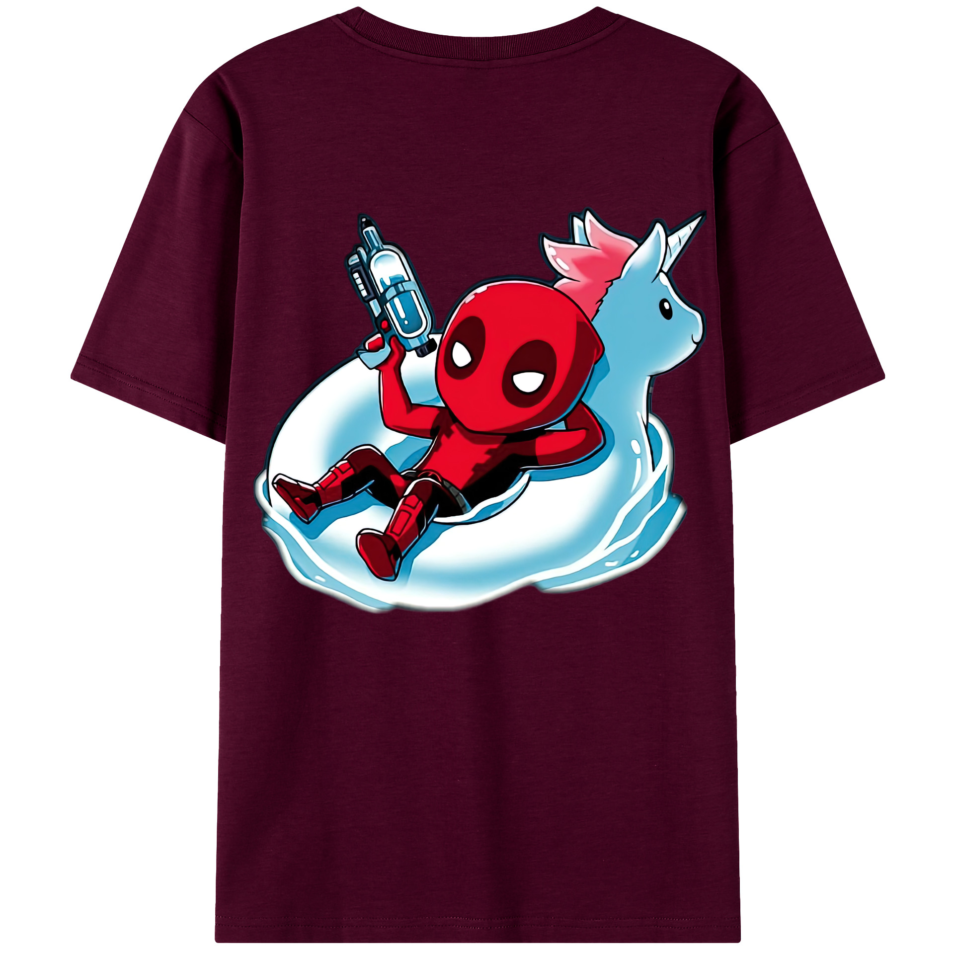 （画像用） Deadpool デッドプール レディース半袖Tシャツ(バックプリント)
